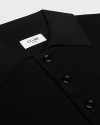 polo sweater IN fine cotton - BLACK -  - 2 | CELINE
