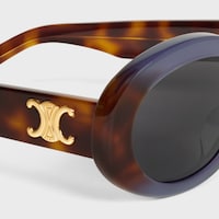 Triomphe 01 sunglasses in Acetate - Gradient Purple / Havana -  - 2 | CELINE