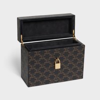 Estuche para 3 perfumes de 200 ml de lona Triomphe y piel de becerro natural - TOSTADO - HAUTE PARFUMERIE - 2 | CELINE