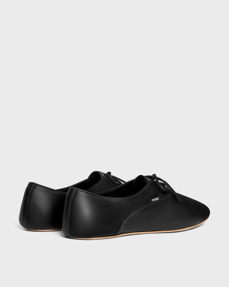 BALLET LACE-UP SHOE IN LAMBSKIN - BLACK -  - 1 | CELINE