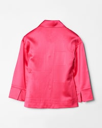 FLAT CHORE JACKET IN SATIN - ROSE PUNK -  - 2 | CELINE