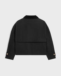 jacket IN waxed cotton - BLACK -  - 2 | CELINE