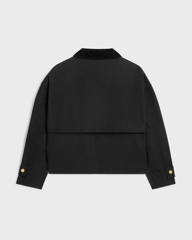 veste coton cir&eacute; - Noir -  - 1 | CELINE