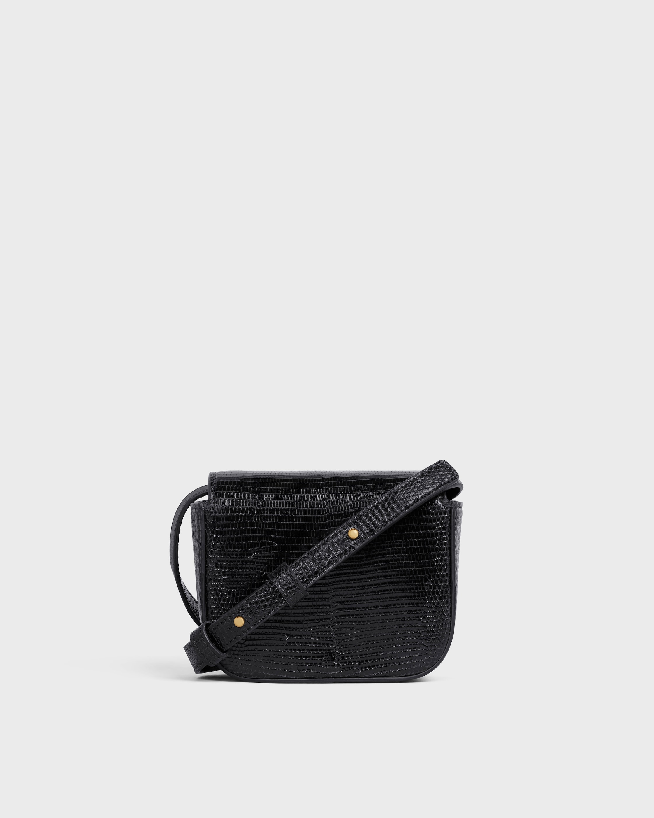 MINI CLAUDE in lizard - BLACK | CELINE