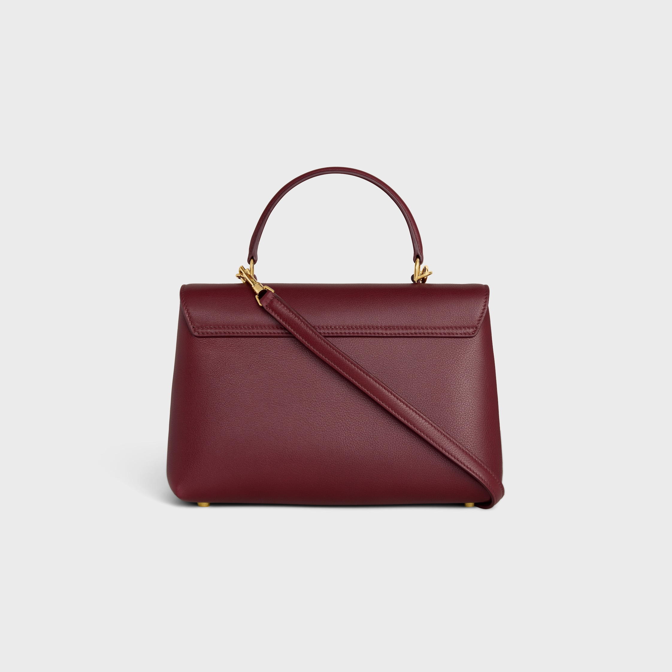 MEDIUM NINO BAG IN SUPPLE GRAINED CALFSKIN - LIGHT BURGUNDY | CELINE