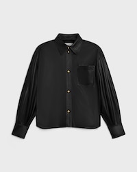 셔츠 - 소프트 램스킨 - 블랙 -  - 1 | CELINE