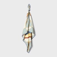 bandana IN silk twill - IVORY/BLUE/YELLOW -  - 2 | CELINE