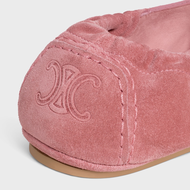 MOCASSIN ADAM EN CUIR DE VEAU VELOURS - ROSE -  - 1 | CELINE