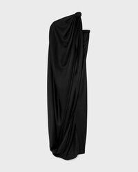 Cape-Kleid AUS Seidentwill - SCHWARZ -  - 2 | CELINE