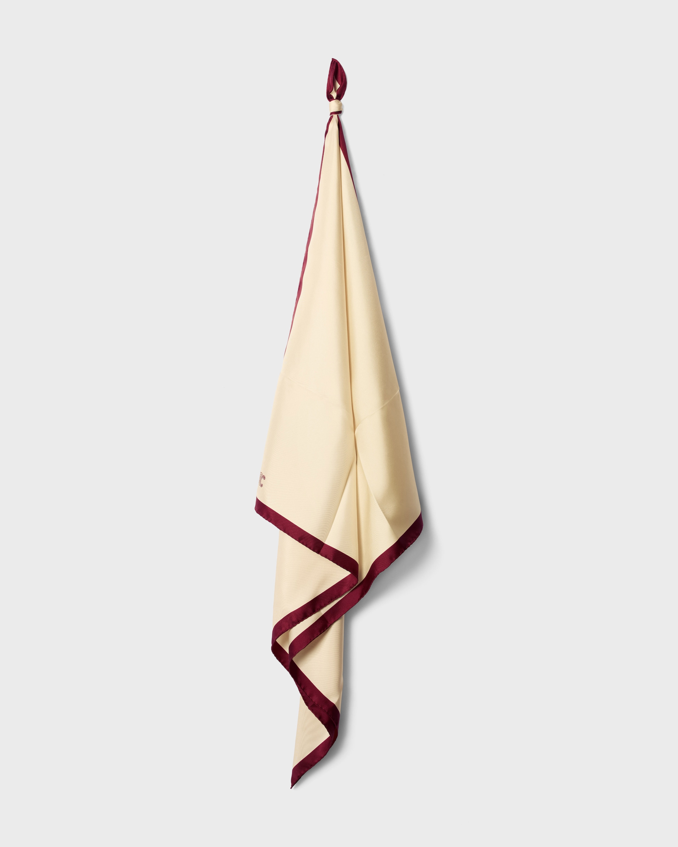 TURNOUT FOULARD, 90 - VANILLA/ORANGE/BURGUNDY | CELINE