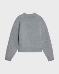 crewneck sweater IN cashmere - MEDIUM GREY/DARK GREY -  - 2 | CELINE