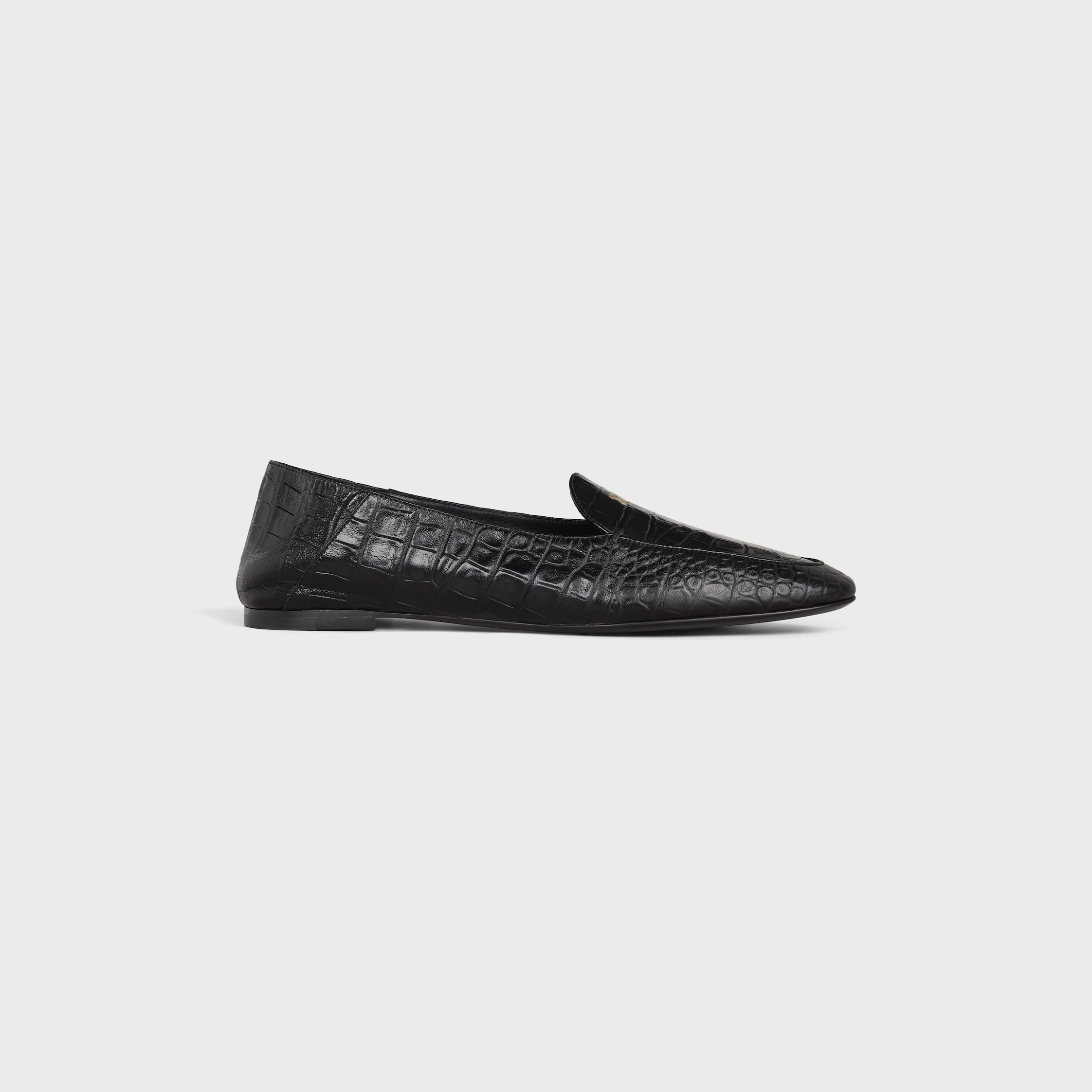 CELINE AURA LOAFER IN CROCODILE STAMPED LAMBSKIN