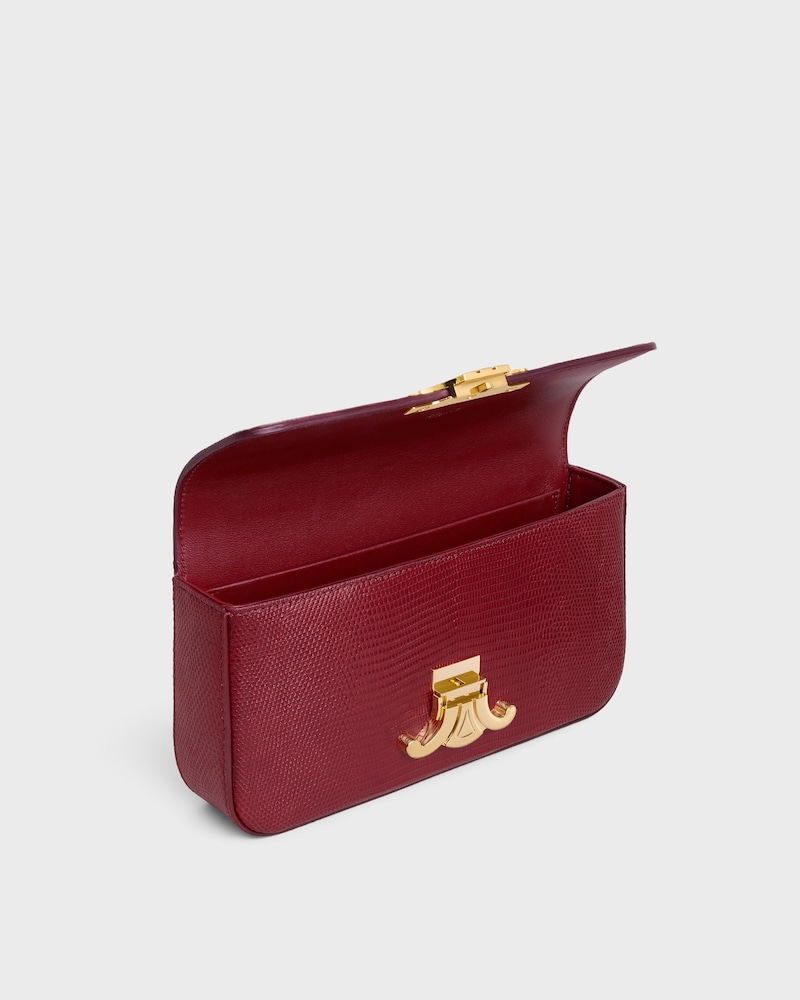 CHAIN SHOULDER BAG CLAUDE IN lizard - LIGHT BURGUNDY - MORE LINES - 1 | CELINE