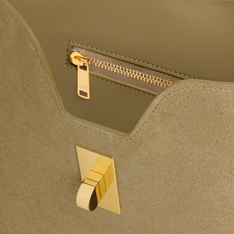 BORSA MORBIDA CAMILLE 16 PICCOLA IN PELLE DI VITELLO SCAMOSCIATA - BEIGE - CAMILLE - 1 | CELINE