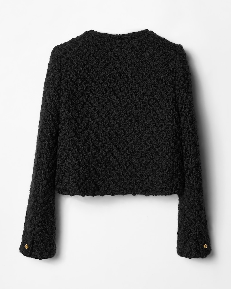 icone jacket IN wool - BLACK -  - 1 | CELINE