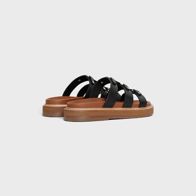 SLIDE TIPPI in CALFSKIN - BLACK -  - 1 | CELINE