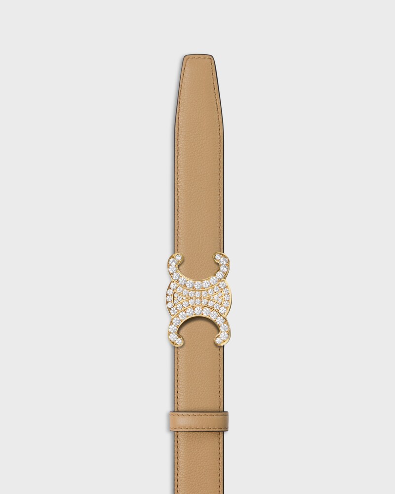 Reversible Strap 25MM IN Smooth and Grained Calfskin -  -  - 1 | CELINE