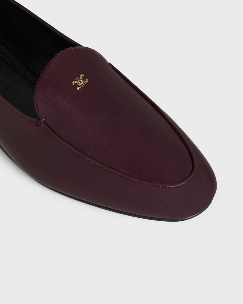 AURA LOAFER IN GOATSKIN - BURGUNDY -  - 1 | CELINE