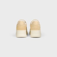 BLOCK WEDGE SNEAKER AUS KALBSWILDLEDER UND KALBSLEDER - BEIGE/HELLGELB -  - 2 | CELINE