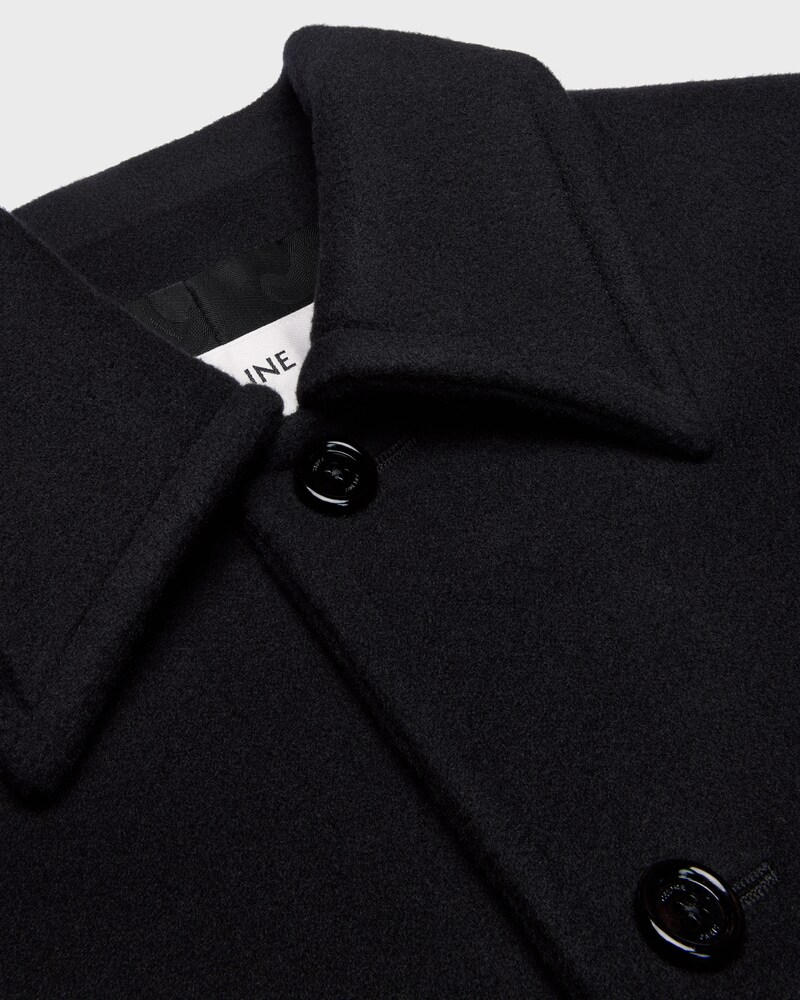 jacket IN double-face wool cashmere - BLACK -  - 1 | CELINE