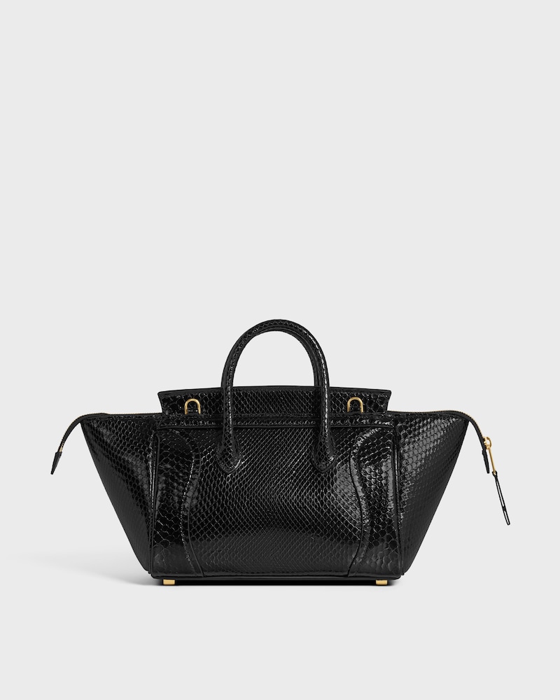 LUGGAGE petit modèle PYTHON - Noir - LUGGAGE - 1 | CELINE