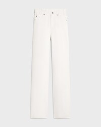 kitty jeans in optic white wash denim - OPTIC WHITE WASH -  - 1 | CELINE