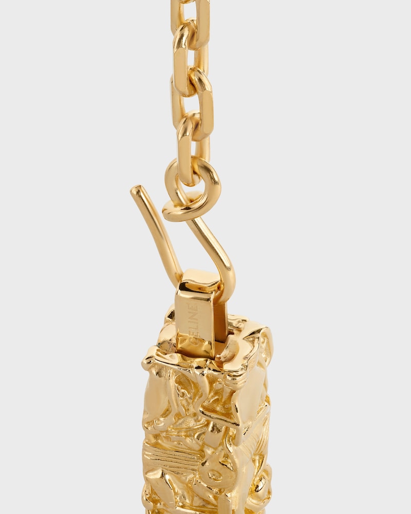 Celine César Project Compression Necklace in Vermeil - Gold - NECKLACES - 1 | CELINE