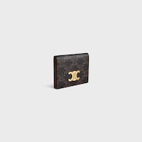 PORTE-CARTES TRIOMPHE Toile Triomphe - TAN - PORTE-CARTES - 2 | CELINE