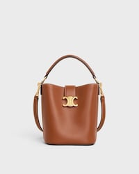 SMALL BUCKET LOUISE IN SMOOTH CALFSKIN - TAN - LOUISE - 1 | CELINE