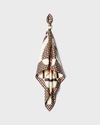 bandana IN silk twill - CREAM/BROWN/TAN -  - 2 | CELINE