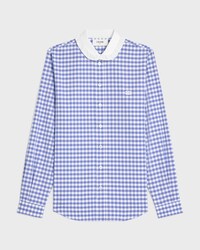 chemise coton vichy - BLANC/BLEU -  - 1 | CELINE