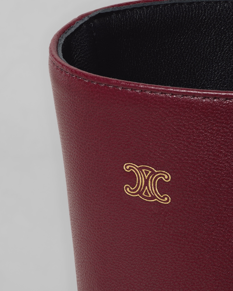 STAGE FITTED BOOT IN LAMBSKIN - SYRAH -  - 1 | CELINE