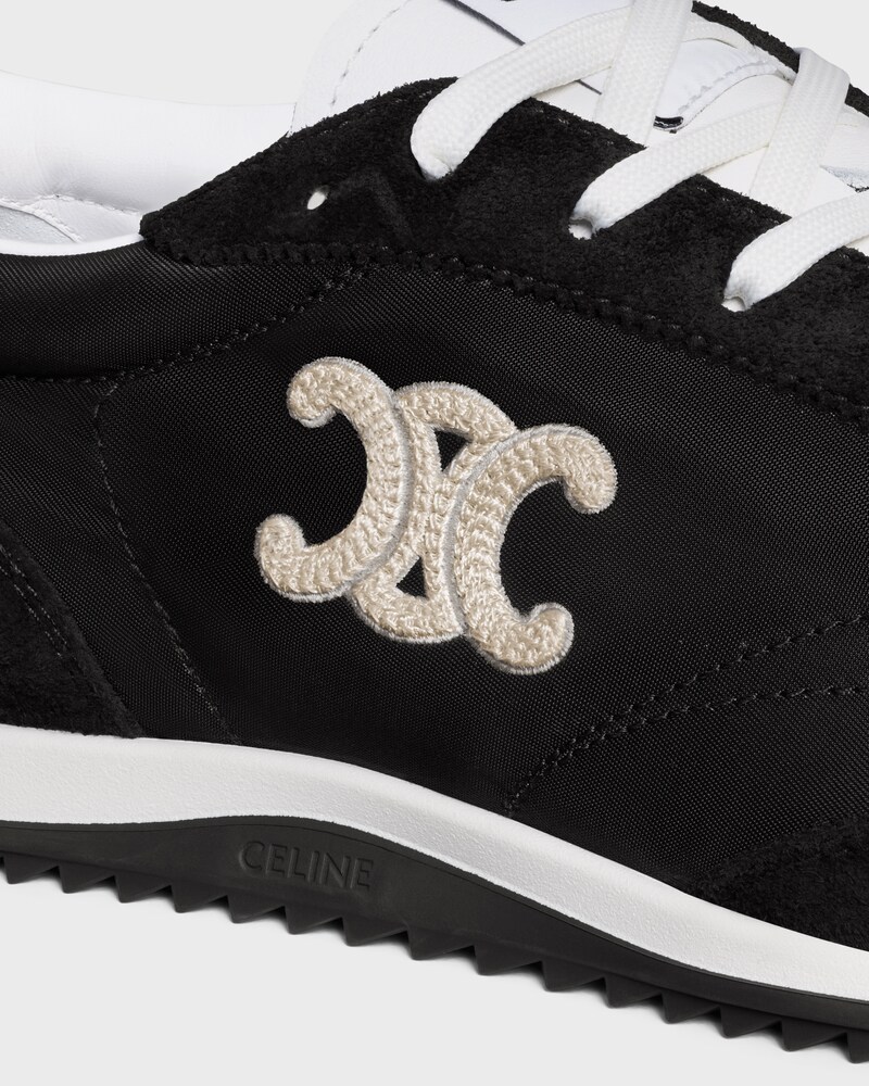 SNEAKER RACER EN NYLON, CUIR DE VEAU VELOURS ET CUIR DE VEAU - Noir -  - 1 | CELINE