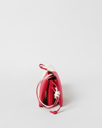 TRIO EAST WEST EM PELE DE CORDEIRO E PELE DE CORDEIRO BRILHANTE - BRANCO CREME / VERMELHO CHILI - BOLSAS TRANSVERSAIS - 2 | CELINE