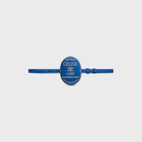 MAISON CELINE BELT 13MM IN SMOOTH CALFSKIN - OXIDE BLUE / YELLOW -  - 2 | CELINE