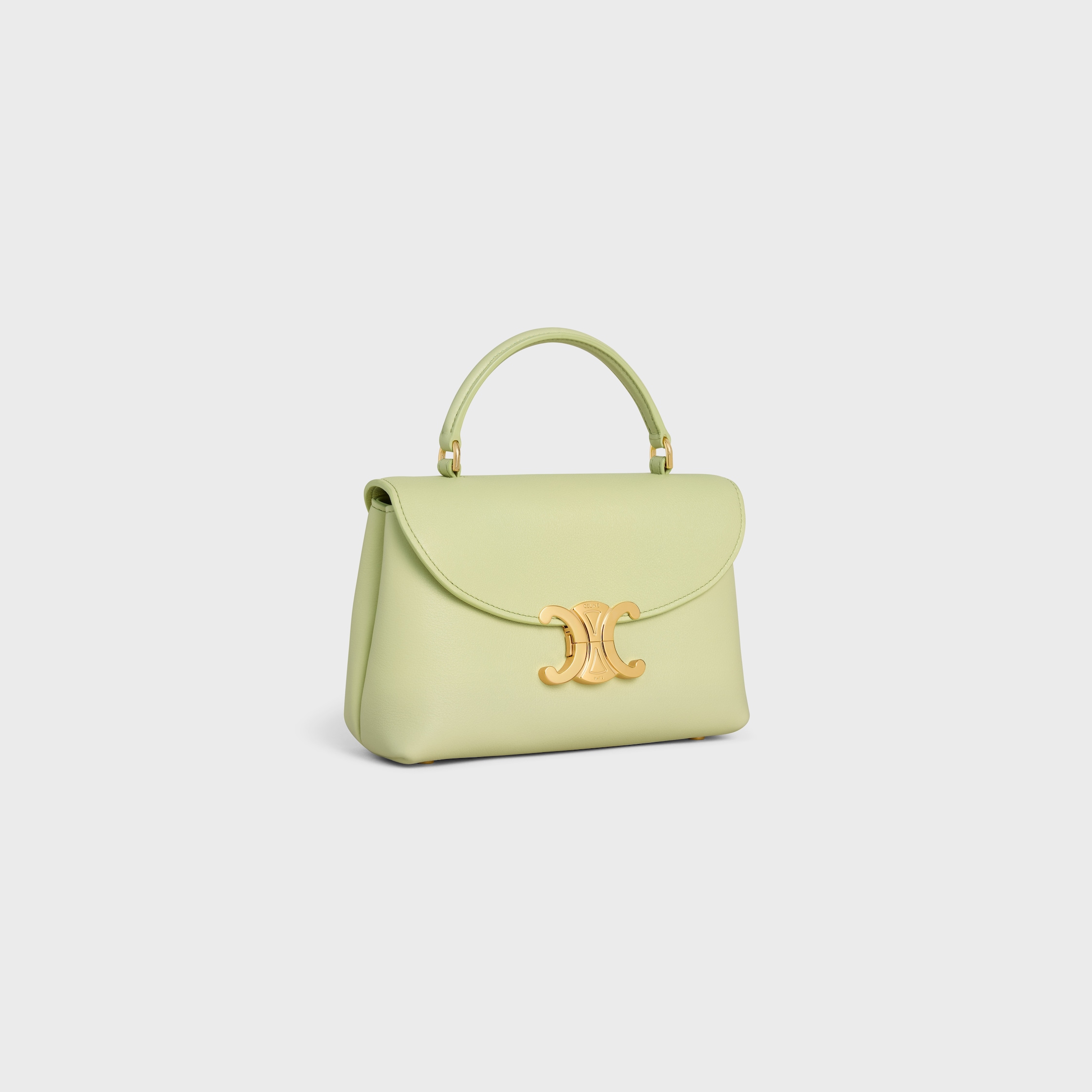 TEEN NINO BAG IN SUPPLE GRAINED CALFSKIN - SOFT LIME | CELINE