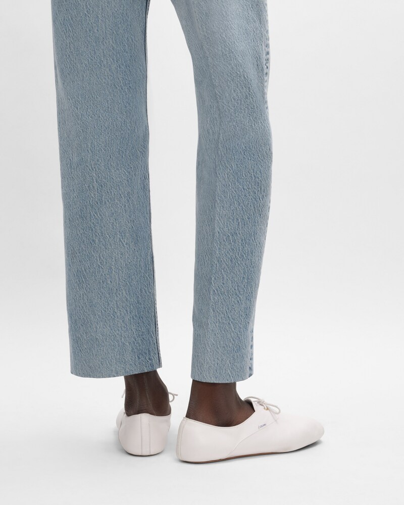 BALLET LACE-UP SHOE IN LAMBSKIN - Ultra White -  - 1 | CELINE
