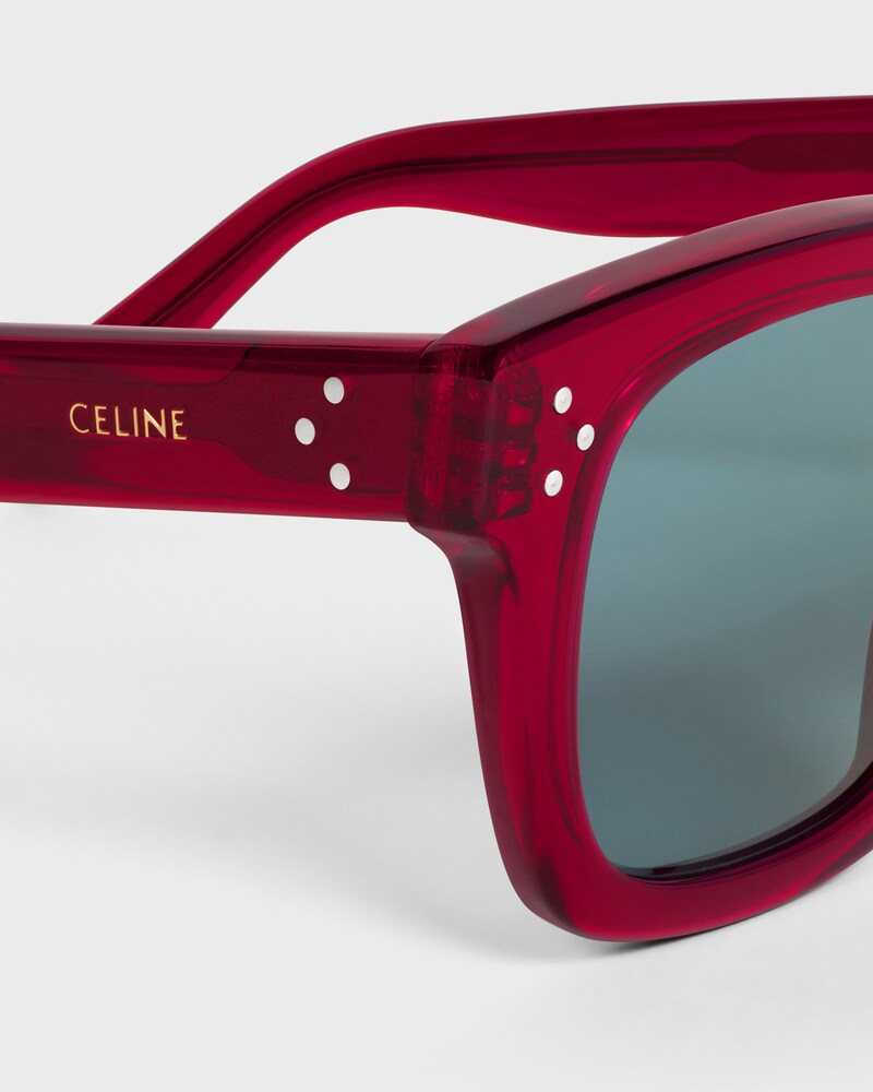 Black Frame 41 sunglasses in Acetate - TRANSPARENT BURGUNDY -  - 1 | CELINE