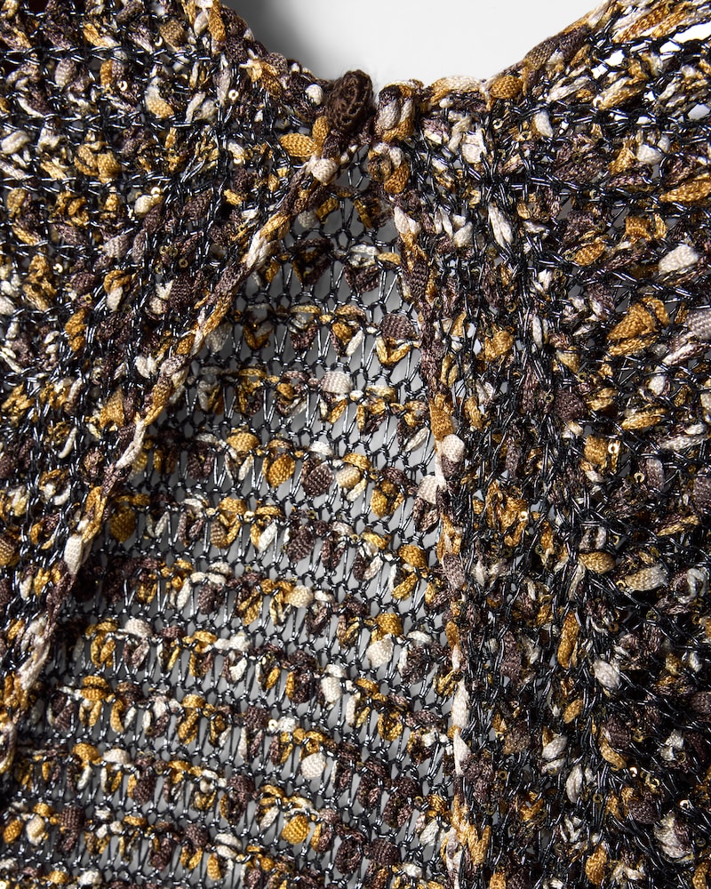 dress IN SHINE TWEED - NOISETTE -  - 1 | CELINE