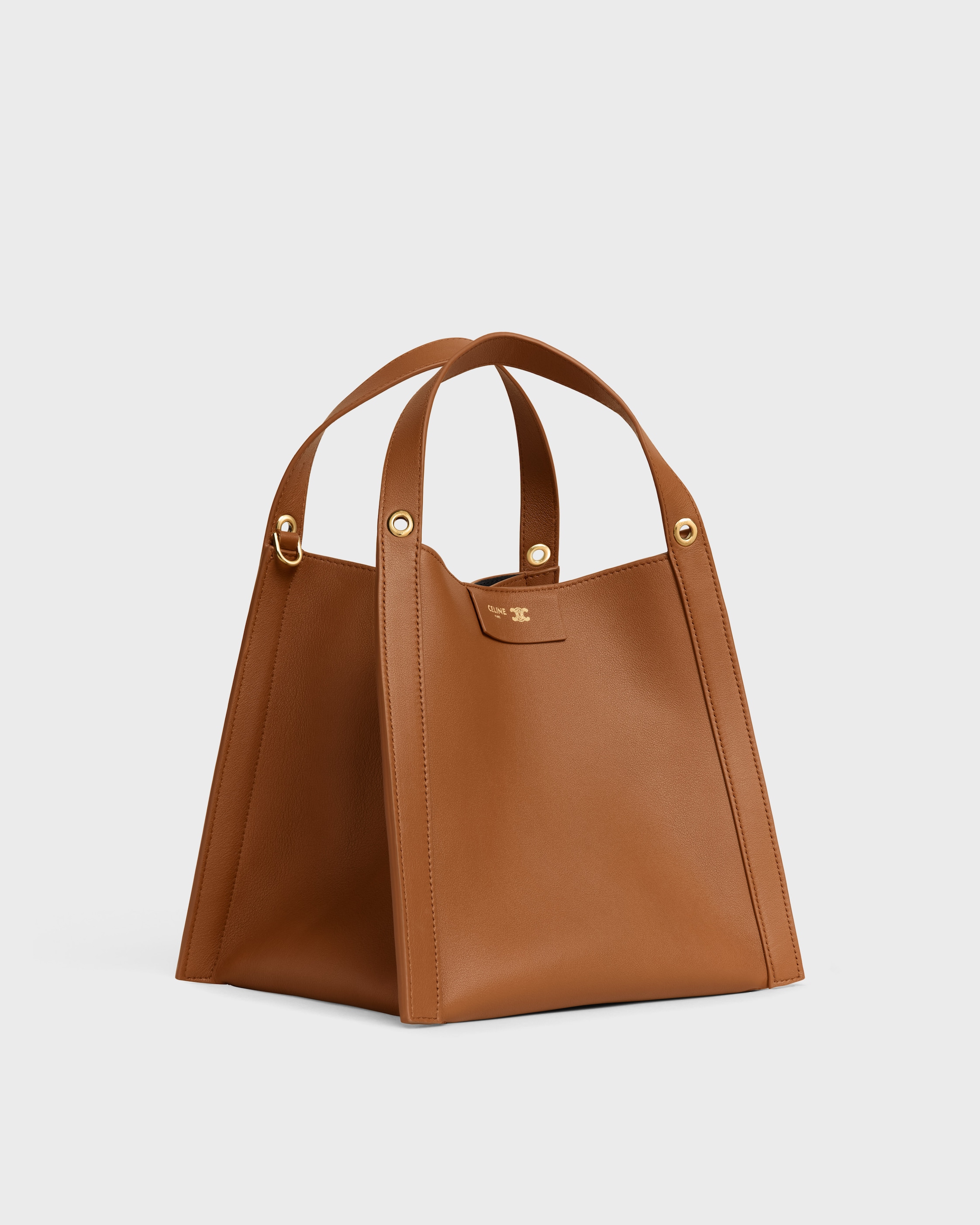 ♡CELINE♡かごバック　スモール　タン スモール キューボ バッグ / サプルカーフスキン - ソフトタン | CELINE