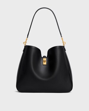 SAC CAMILLE 16 SOFT MOYEN MOD&egrave;LE VEAU LISSE - Noir - SACS BANDOULI&Egrave;RE - 1 | CELINE