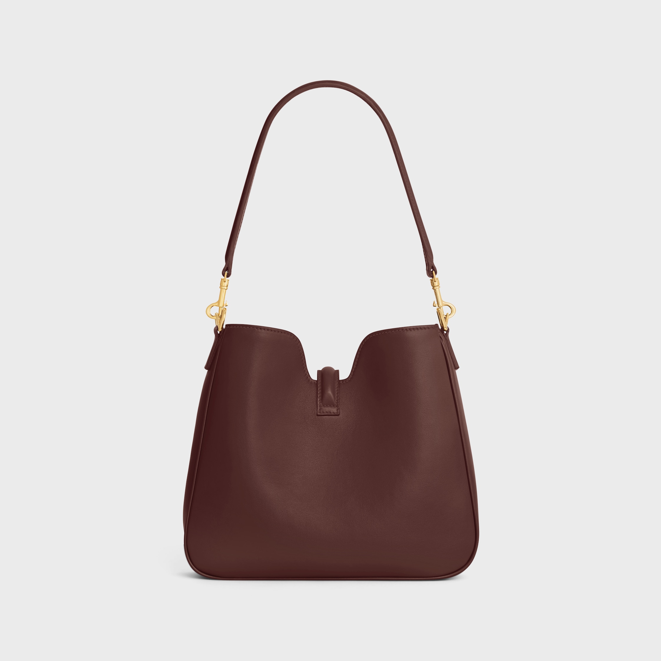 SMALL CAMILLE 16 SOFT BAG IN SMOOTH CALFSKIN - CHESTNUT | CELINE
