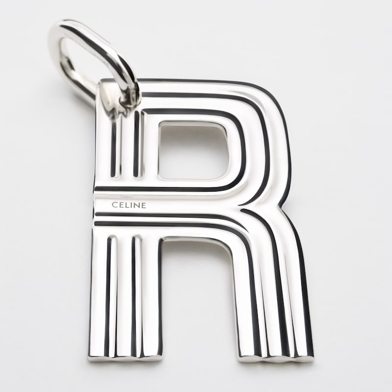 LETTRE R ALPHABET CHARMS EN LAITON RHODIÉ - ARGENT - CHARMS - 1 | CELINE