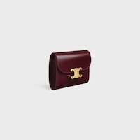 Small Flap Wallet TRIOMPHE IN Shiny calfskin - SYRAH - NEW - 2 | CELINE