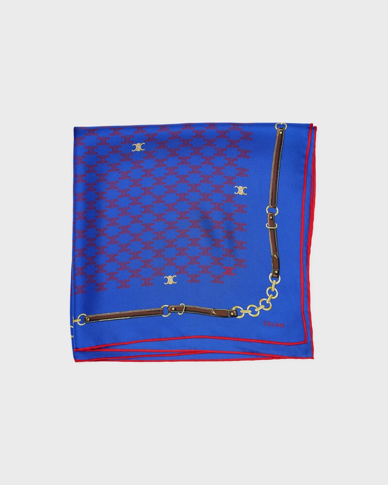 AVENUE FOCH BANDANA 55 - BLUE/RED -  - 1 | CELINE