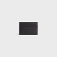 TARJETERO GRANDE DE PIEL DE BECERRO CON TEXTURA GRANULADA - NEGRO - TARJETEROS - 2 | CELINE