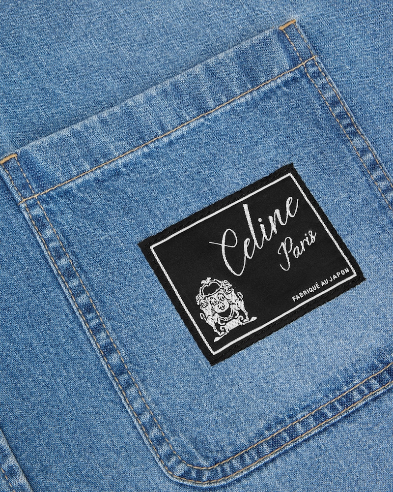 shirt IN COTTON DENIM - INDIGO WHISPER -  - 1 | CELINE