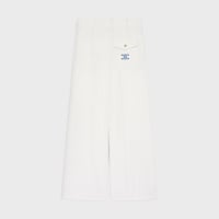 trousers IN cotton twill - OFF WHITE -  - 2 | CELINE