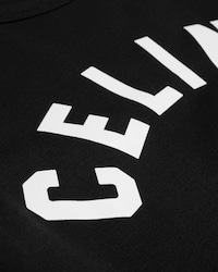 T-SHIRT IN JERSEY DI COTONE A COSTE - NERO/BIANCO -  - 2 | CELINE