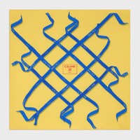 square IN silk twill - JAUNE/ROUGE/BLEU -  - 1 | CELINE